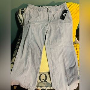 Zara Light Blue Denim jeans wide leg
